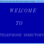 Phone Directory System home