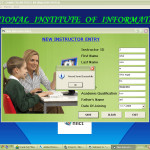 Computer Institute Management System entry