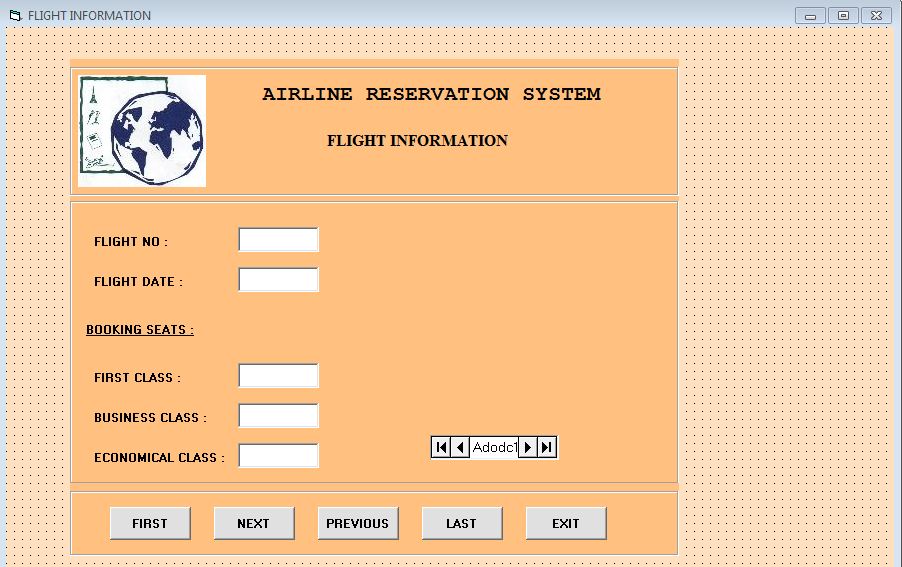 airline reservation system project in java with source code