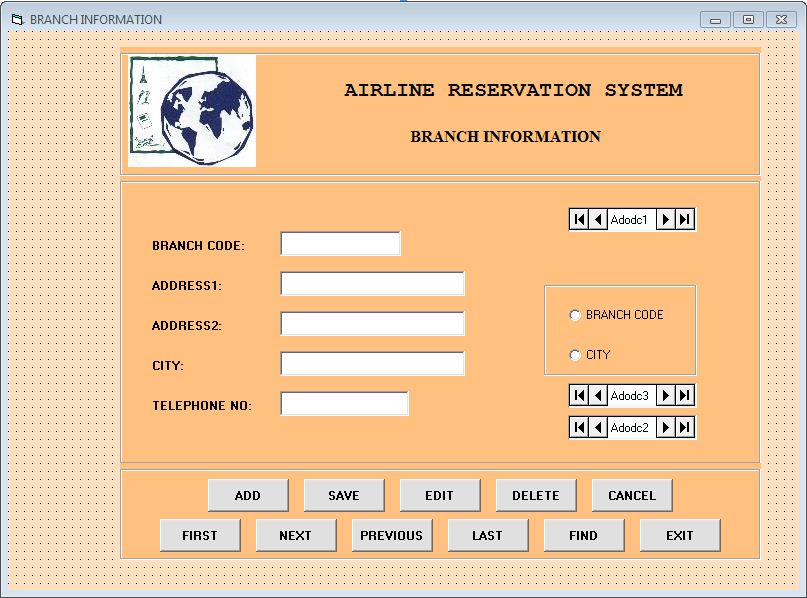 Airline Reservation System Project Visual Basic Projectsgeek