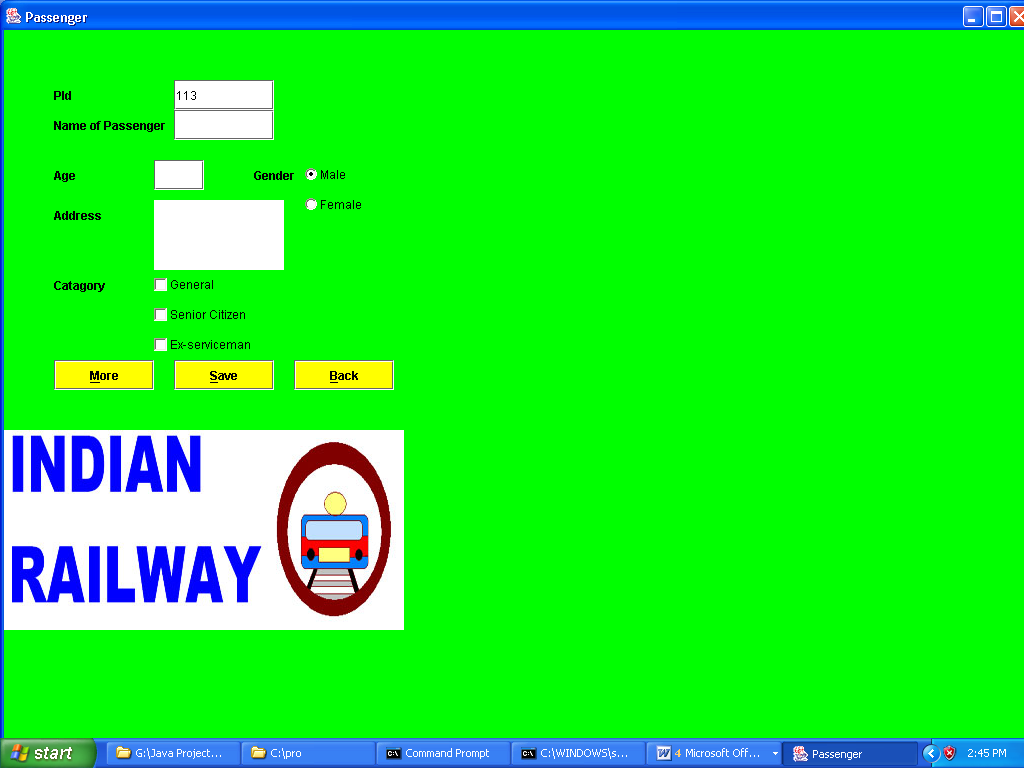 airline reservation system source code in java