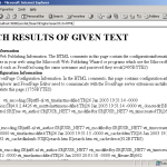 given text result page