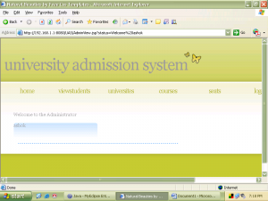 Online University admin