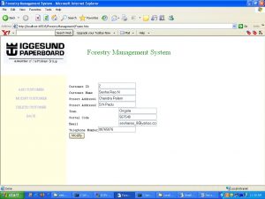 customer details 300x225 - Forestry Management System Project